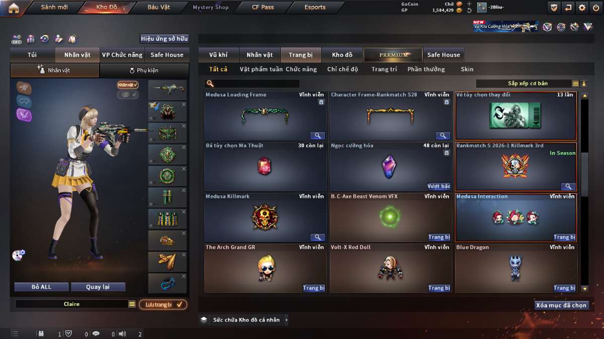 shop acc cf uy tin gia re